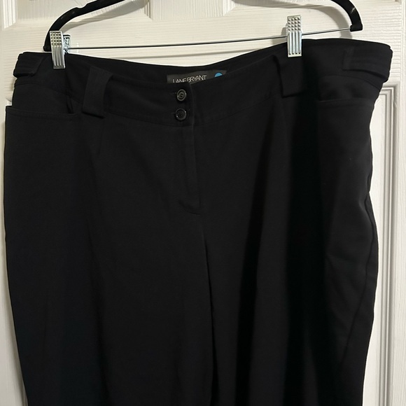 EUC LANE BRYANT Black Slacks- The Right Fit Size 4 (20) (Blue Circle) Curvy Adj - Picture 2 of 5